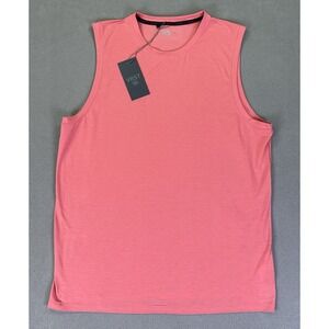 VRST Tank Top Shirt Mens Large Pink ICON Tank Performance Training UV Protection